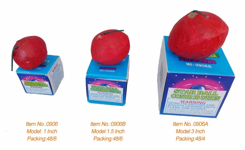 Wholesale price spinning star ball contribution toy fireworks