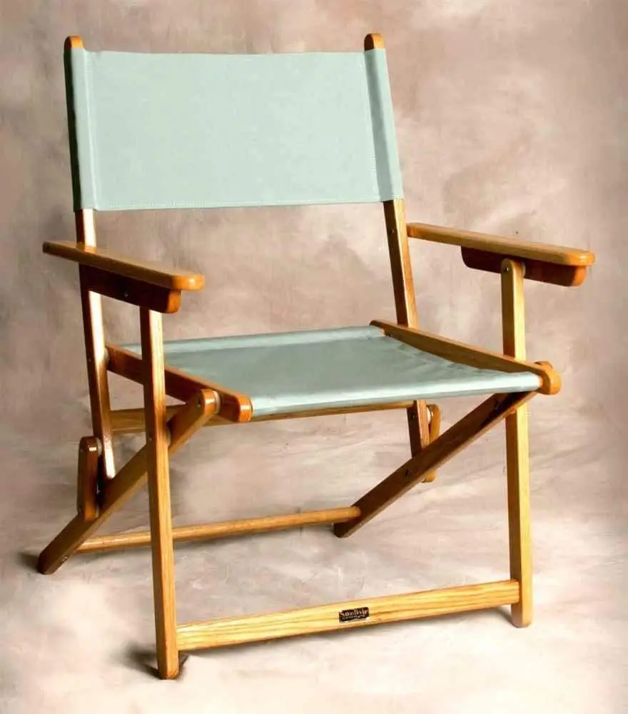 Sutton Bridge Portsmouth Oak Director Chair in Spa Fabric