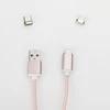 3 in 1 Magnetic USB Cable Nylon Weaving Pink Multi Charging USB Cable