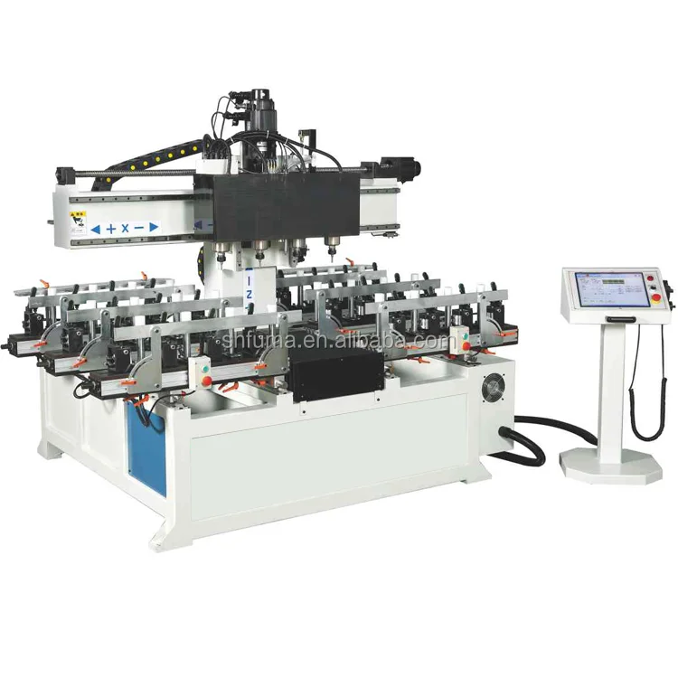 SDC-SC4-2000 Chair Making 4-driller CNC Seat Mortising Machine Products ...