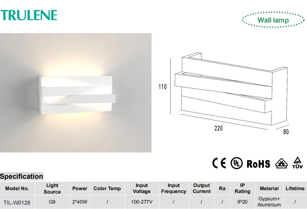 Aluminum gypsum decorative cheap prices garden wall mounted creative led outdoor wall lamps