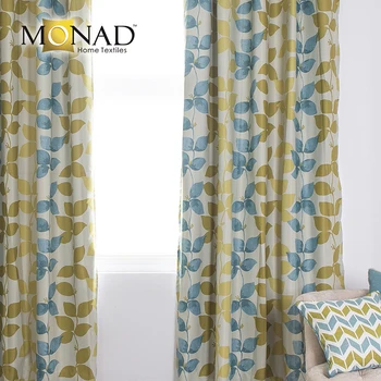 yellow curtain fabric