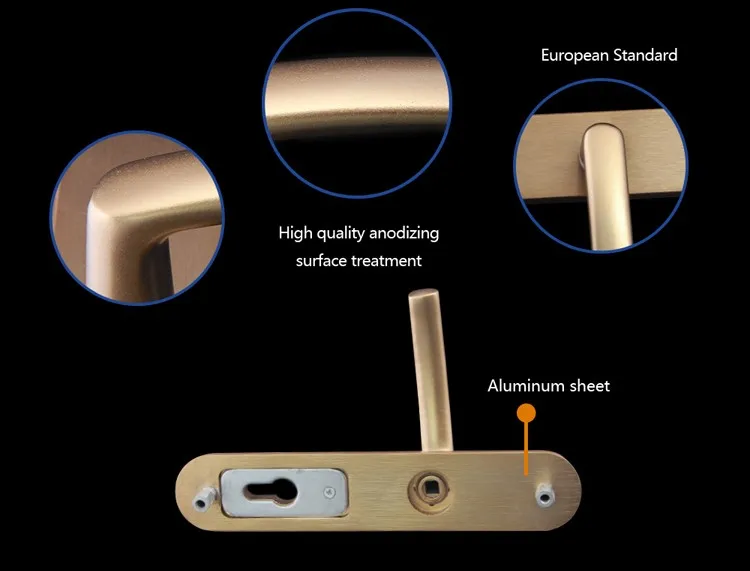 Wuxi 8mm Spindle Aluminium External Locking Door Handles Buy Door Handles,External Locking