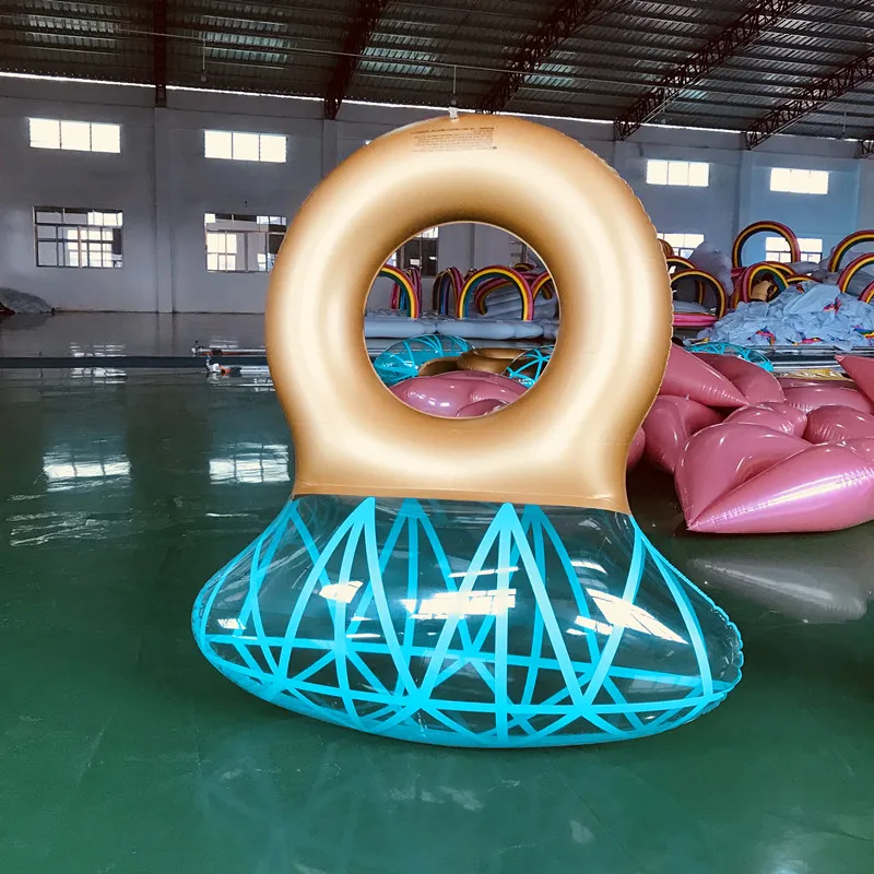 Diamond Shape Shiny Swim Water Party Toy High Quality Pvc Inflatable