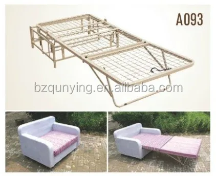 Modern Design Convertible Steel Sofa Bed Frame Single Metal Modern Design Convertible Steel Sofa
