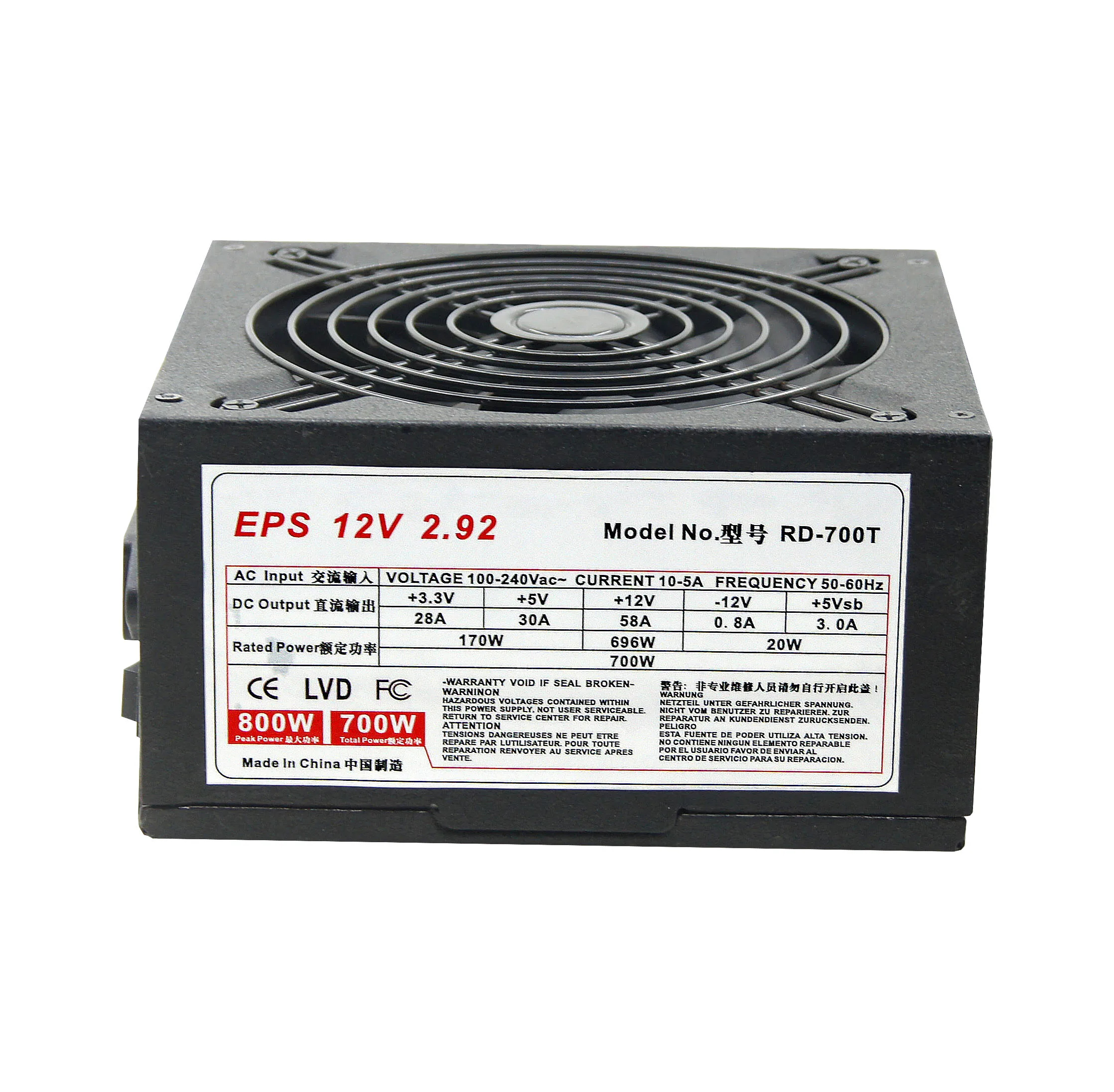 Eps 12v Ver 2.92 Rated 700w Dual Cpu Power Supply