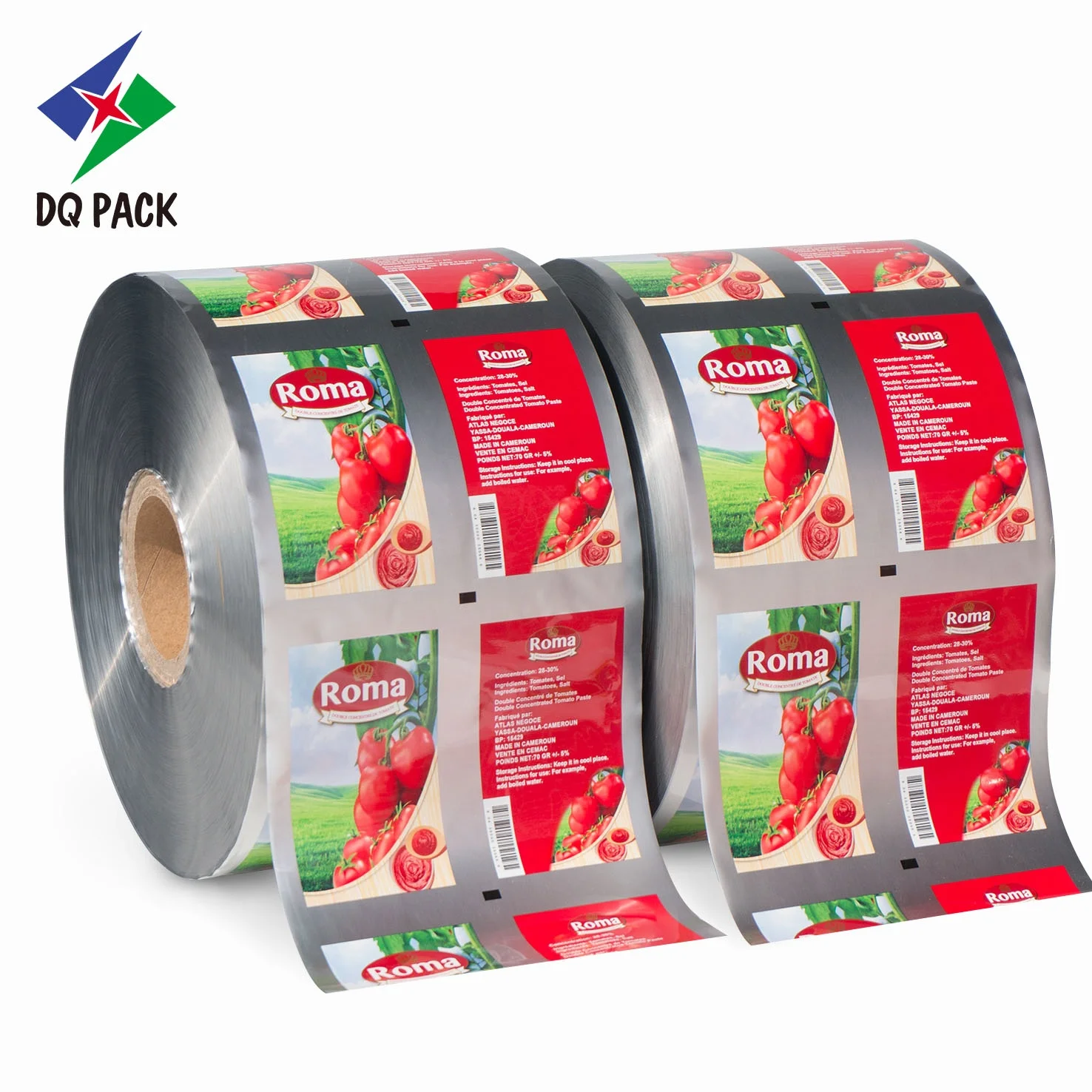 Mayonnaise plastic packaging film laminated printed film roll for packing paste .jpg