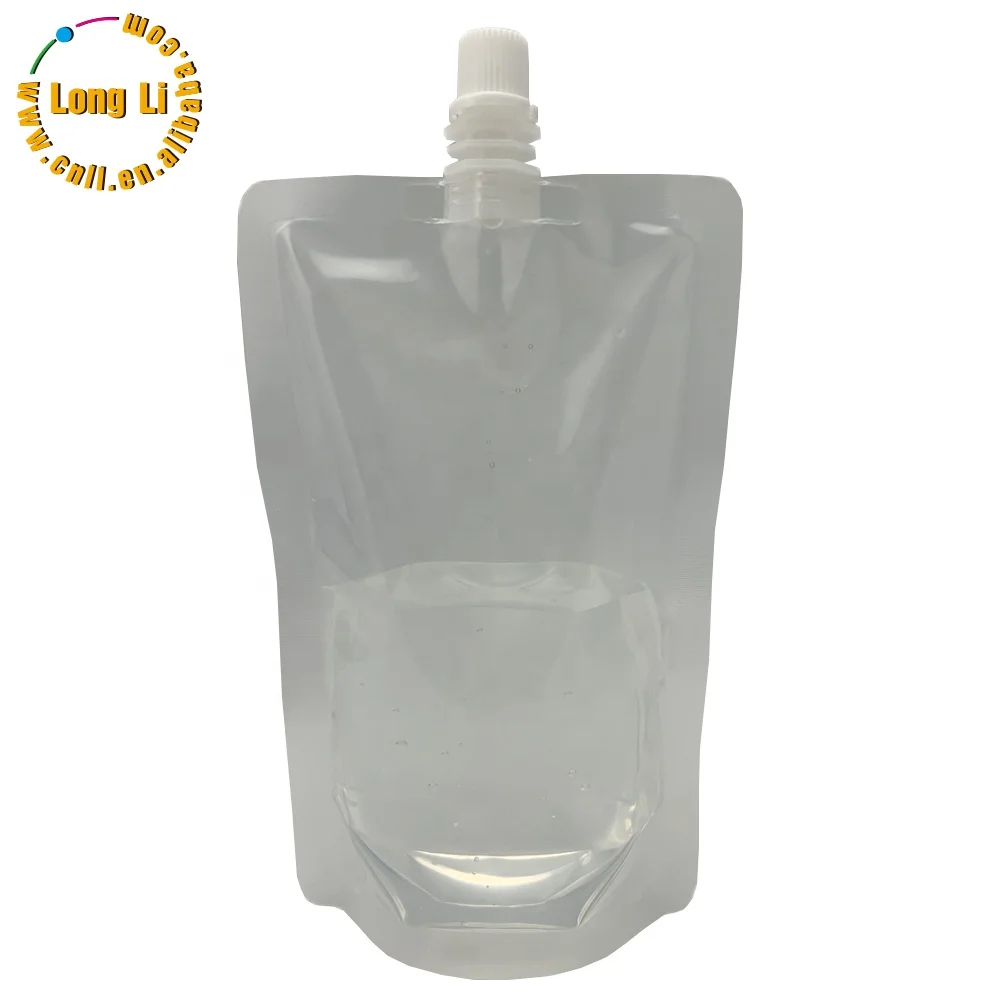 350ml Transparent Spout Pouch/water Stand Up Pouch With Spout/plastic ...