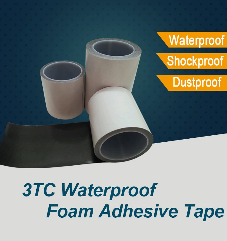 Free Sample Waterproof Super Sticky Dark Grey Pe Foam Double Sided Tape