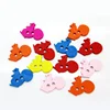 australian kangaroo shape spray painted 2-hole wooden button
