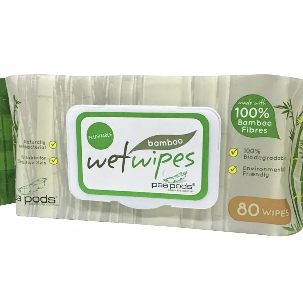 100 Soft Bamboo Fiber Spunlace Refreshing Baby Wipes Biodegradable Wet