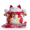 White Ceramic Maneki Neko Money Lucky Cat