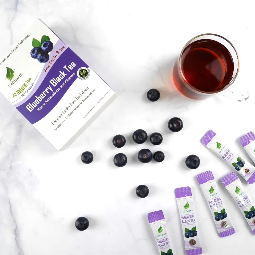 100 Pure Instant Blueberry Black Tea Extract Crystal Without Additives