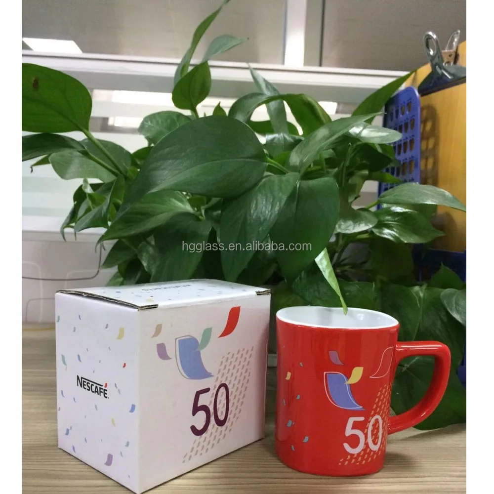 Small Quantity For Noted Logo Red Mug With Colored Box For Promotional Buy Coffee Mug Ceramic Mug Coffee Mug With Nescafe Logo Product On Alibaba Com