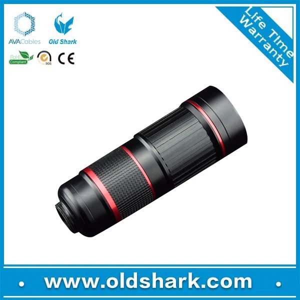 Smartphone telescope 18x zoom lens with universal clip and printed logo