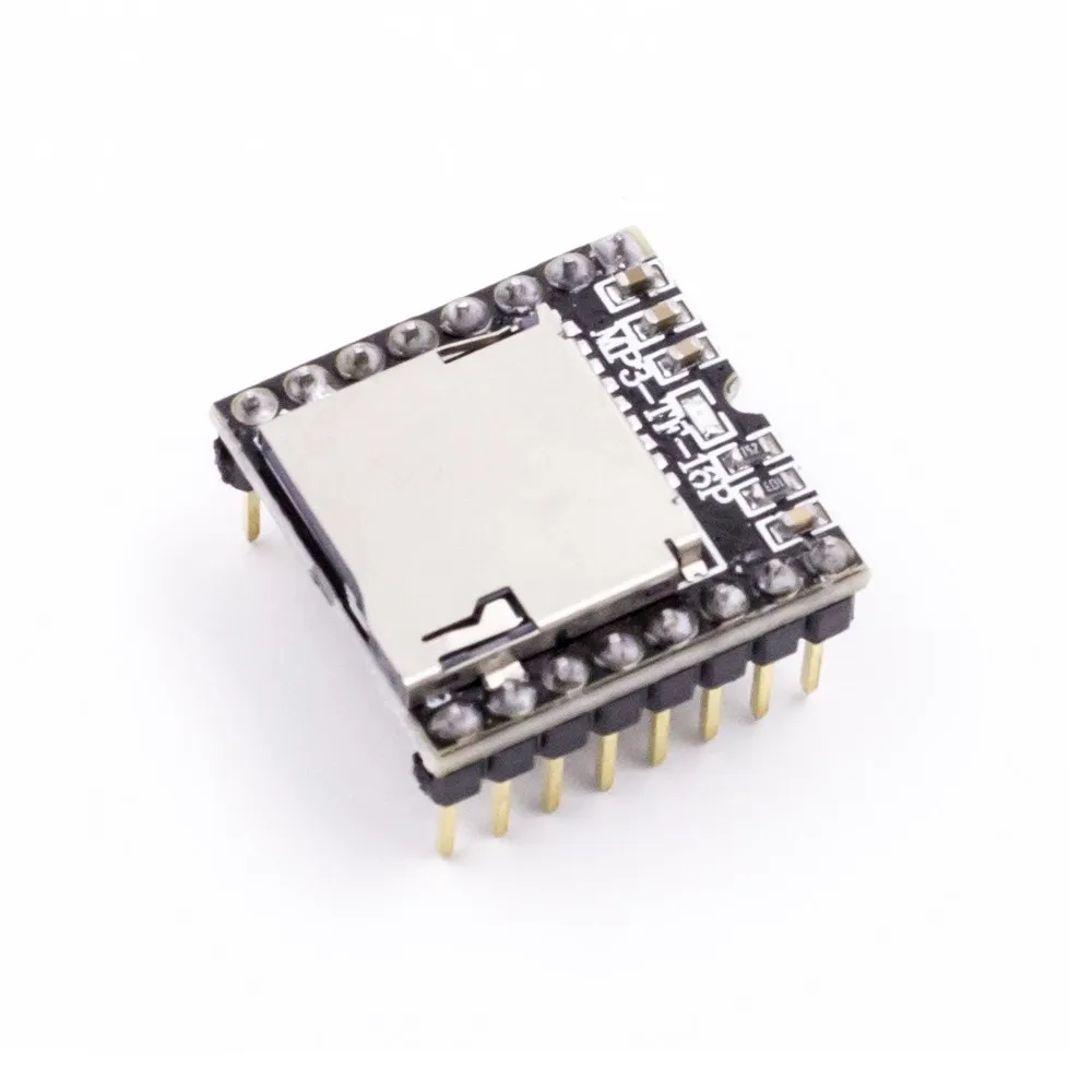 black mp3-tf-16p mp3 disk tf card module serial port mini mp3