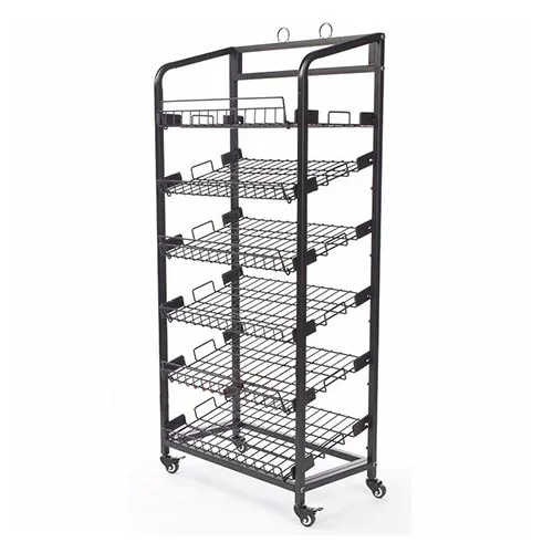 4 Layer Bread Display Rack Carts With Wheels For Pantry Buy