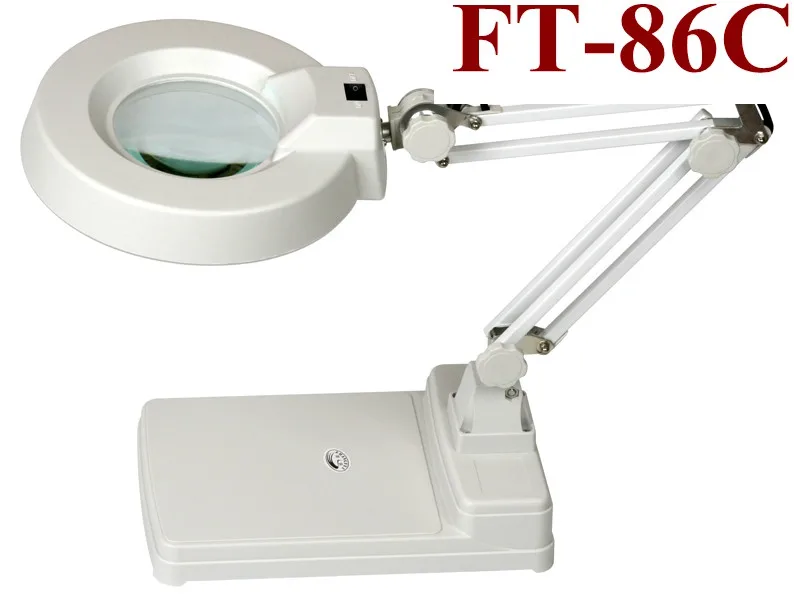 5x 8x 10x 15x Magnifying Lamp Glass,Led Or Fluorescent Magnifier Lamp