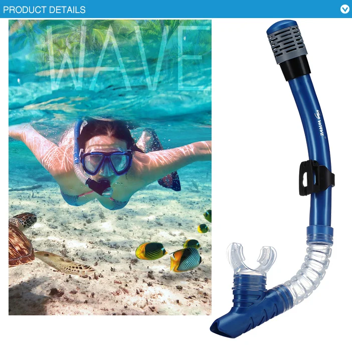 Wave New Swimming Snorkel Adults Silicone Professional Breath Tube ...