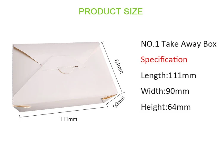 Customized paper chinese food takeout boxes