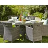Modern fashion design outdoor picnic rattan patio furniture dining set