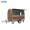 Big windows mobile fast food van mobile food Trailer for sell