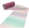 10Yard/roll Rainbow Glitter Tulle Roll Sequin Crystal Organza Sheer Fabric DIY Craft Gift Tutu Skirt Home Wedding Decoration