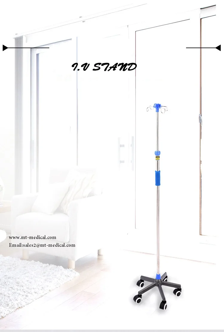 Hospital Drip Stand IV Stand Infusion Pole from China