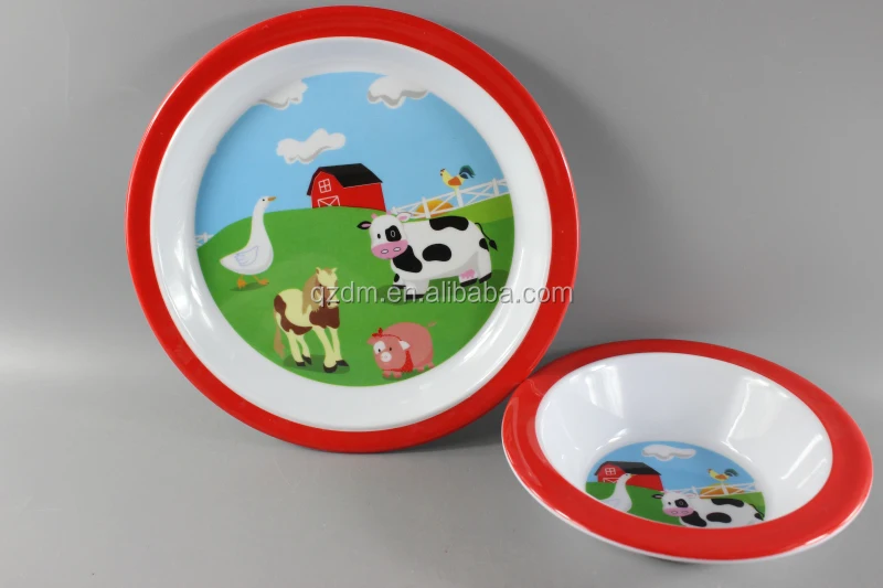 Melamine Kids Plate and Bowl Foodgrade