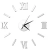 Customized 3D infinity acrylic mirror roman numerals mirror wall clock