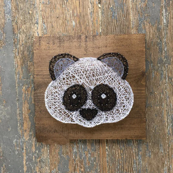 Panda String Art Sign Buy パンダ文字列芸術 動物列芸術 手作りストリングアート Product On Alibaba Com