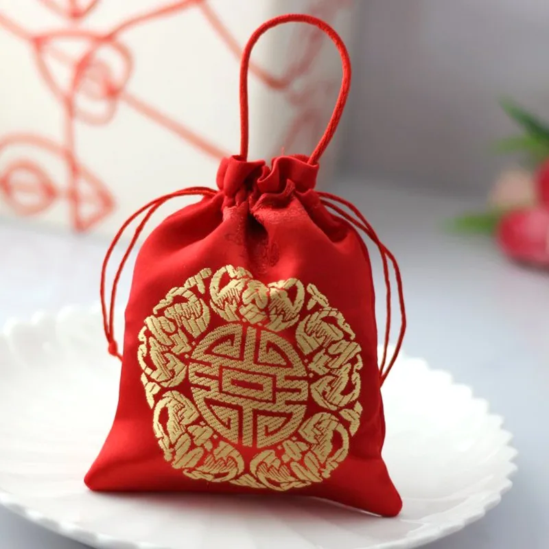 Nice Chinese New Year Lucky Drawstring Pouch Bag - Buy Pouch Bag