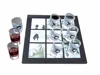 Glass Tic Tac Toe Set Xo Drinking Chess Game Board Size 25*25cm