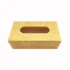 High-end gold home rectangular tissue tray cover custom acrylic tissue box for car
