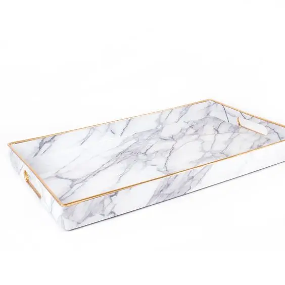 Wholesales Acrylic Marble Cheese Tray With Handles,Wholesale Marble