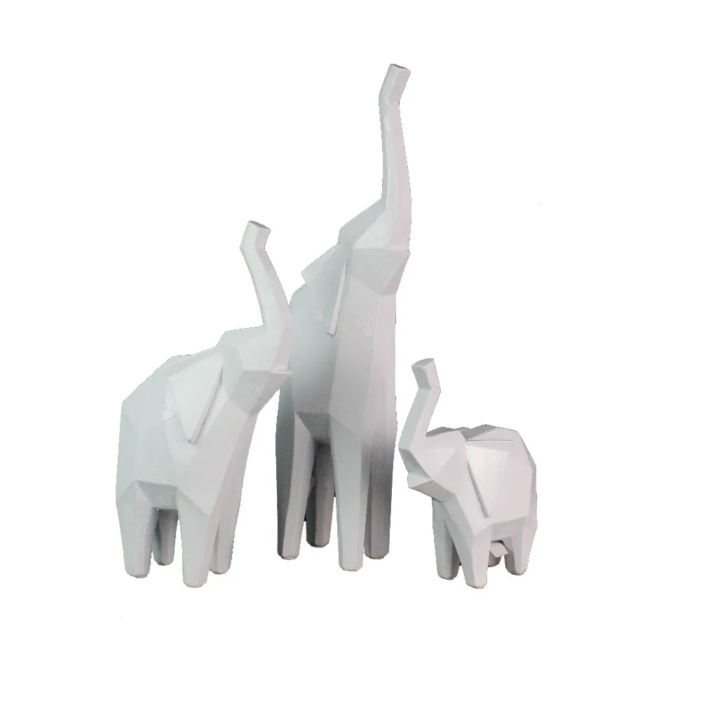 Nordic Style Resin White Animal Sculpture Polar Bear Statue Home Decor supplier