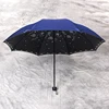 reinforced 8k metal ribs 3 foldable umbrella with starry sky pattern printed