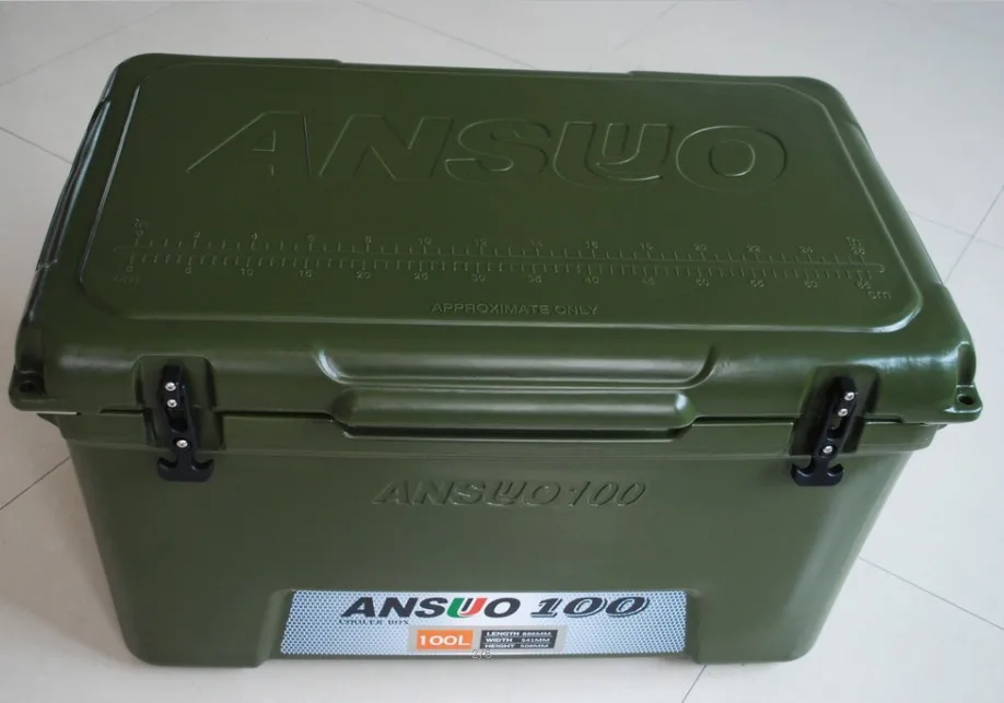 100l Army Green Hard Plastic Ice Cooler Box Buy Plastic Ice Cooler Box,100l Cooler Box,Army