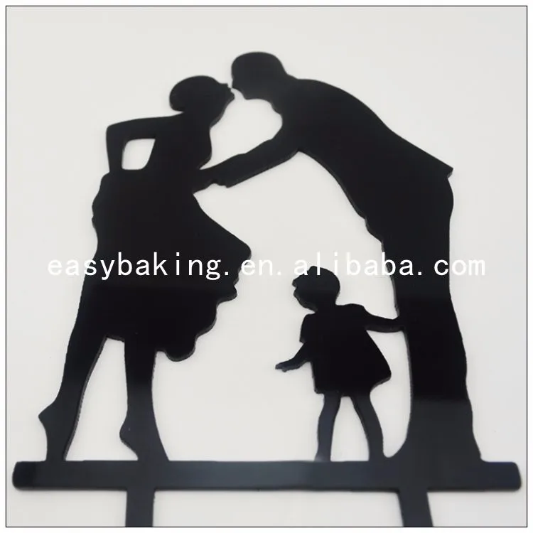 Topper De Bolo Acrilico Personalizado Silhueta Noiva E Noivo Com Crianca Casamento Buy Topper De Bolo Acrilico Topper De Bolo Decoracao De Bolo De Casamento Product On Alibaba Com