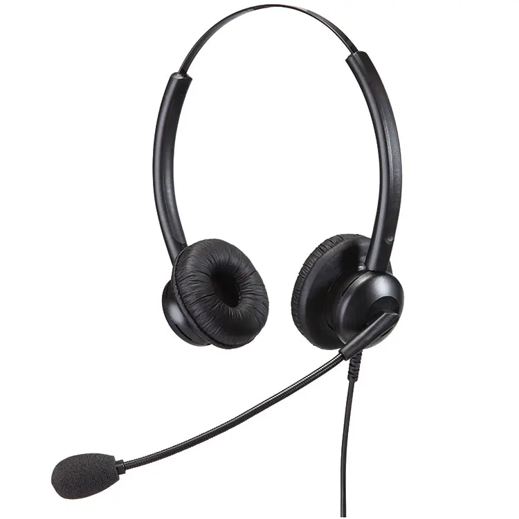 Voip Call Center Headsets Economical Noise Cancelling Monaural Headset