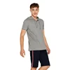 High quality wholesale custom cool short sleeve hoodie t shirts