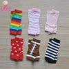 In Stock Wholesale Newborn Baby Leg Warmers Rainbow / Stripes / Heart / Football Infant Toddlers Boy And Girls Short Leg Warmers