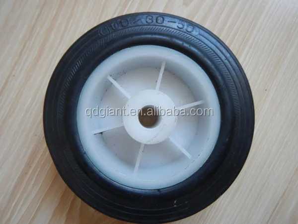 4 inch solid rubber wheel for tool carts