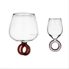 Customize hand blown glass Ring Cup