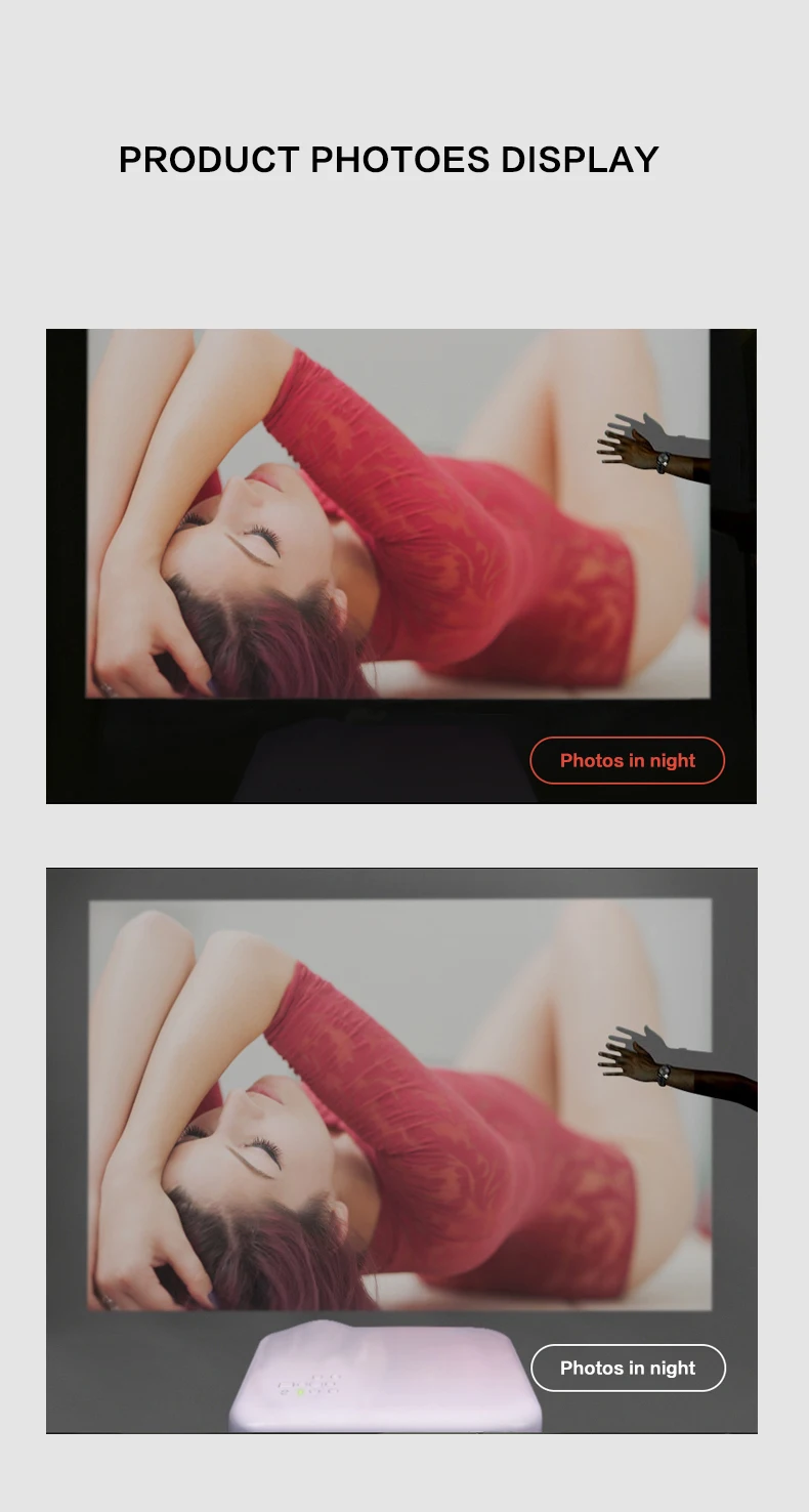 3d polarized watch phone projector for outdoor advertising