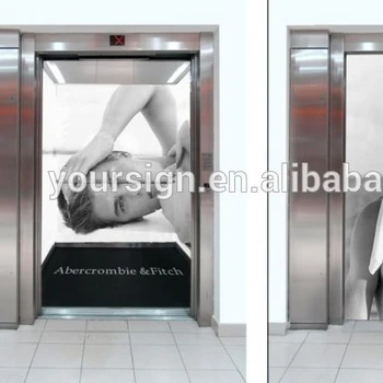 カスタムエレベーター3d壁紙ビニールラップ広告スクリーン印刷サービス