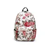 hot sell stylish leisure pretty beautiful flowers printing chinese style travel canvas backpack