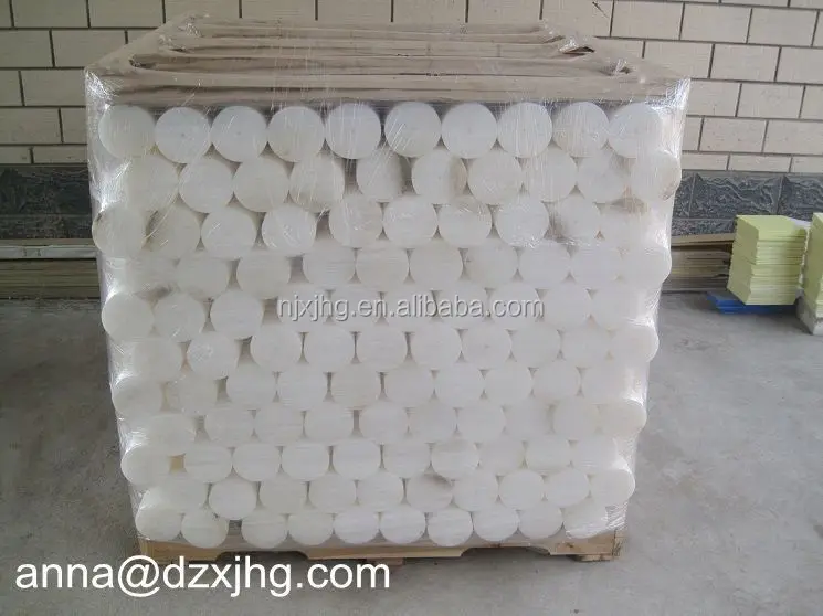 extruded white UHMWPE rods polyethylene plastic rod uhmw pe solid round rod