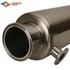 SS304 Dry Ice Sleeve Jacketed Dewaxing Spool Tube with TC drain port for BHO extraction system