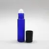 Classic cosmetic blue frosted glass roll on bottle 2 oz for gift or sample